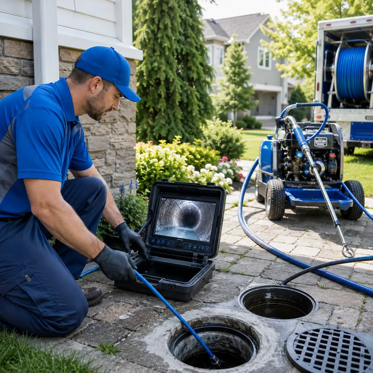 Outdoor drain cleaning professionals serving Grady, AR