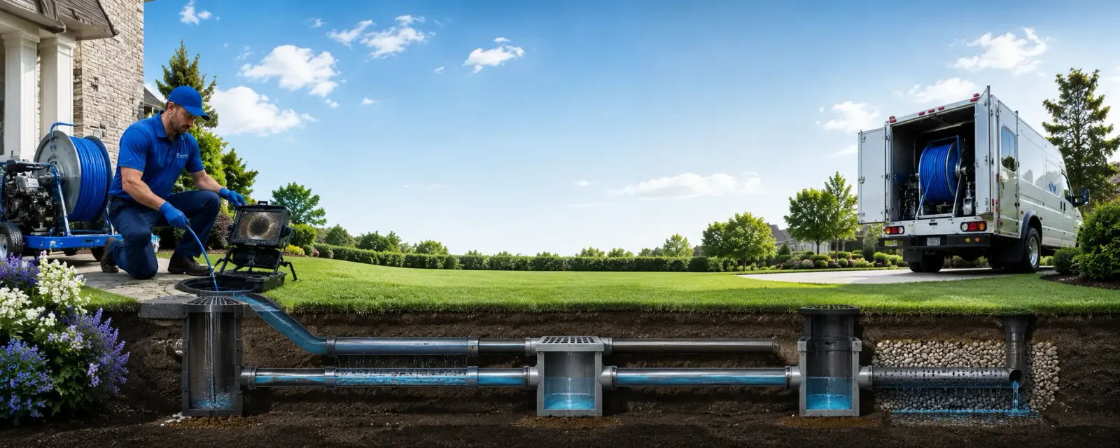 Outdoor drain cleaning information for Grady, AR
